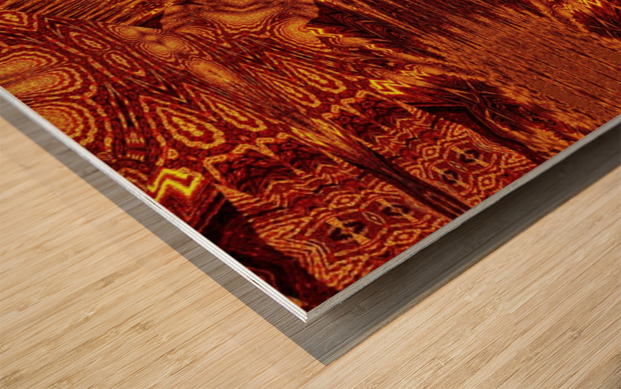Aztec Sun Fire 112 Wood print