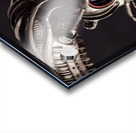 Kahtnipp head and full body of a steampunk mechan Acrylic print