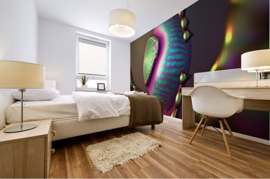 Bloom Tech Mural print