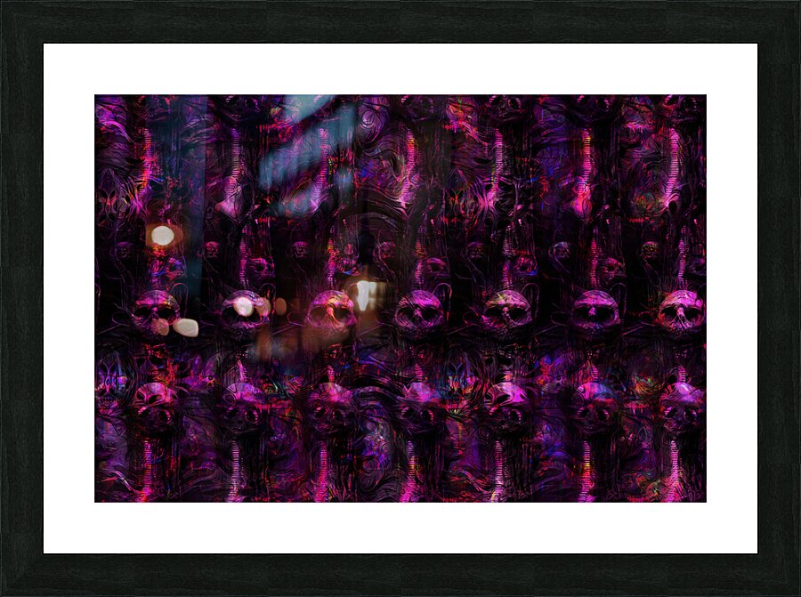 CyberJackedSkulls Picture Frame print