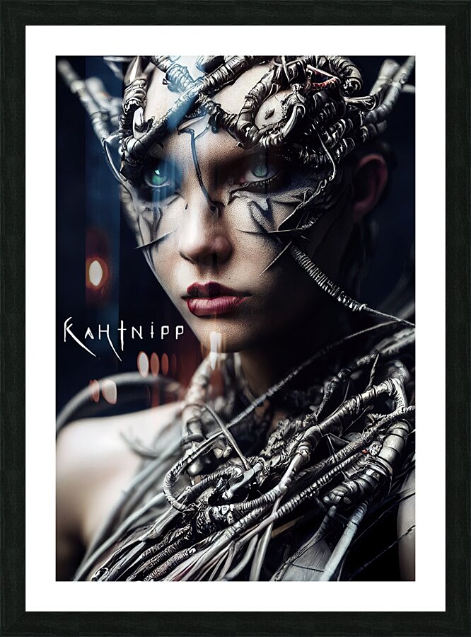 TechnopaganWarrior002 Picture Frame print