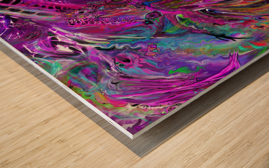 Dancing with my Demons Wood print