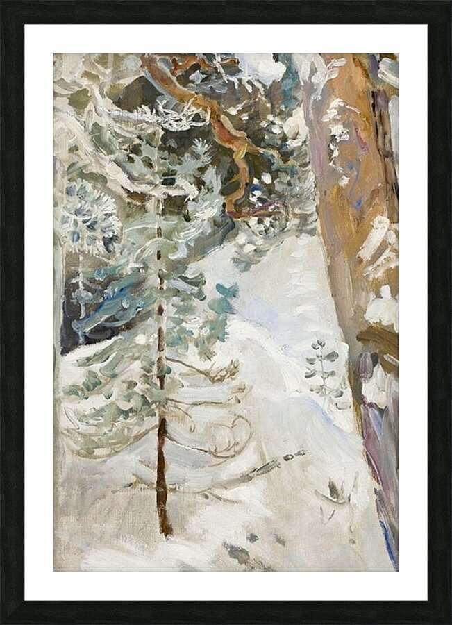Snowy Forest Picture Frame print