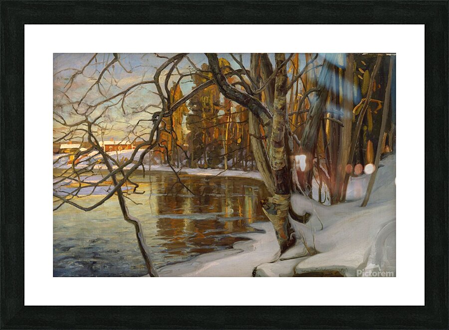 Winter Sun 1909 Picture Frame print