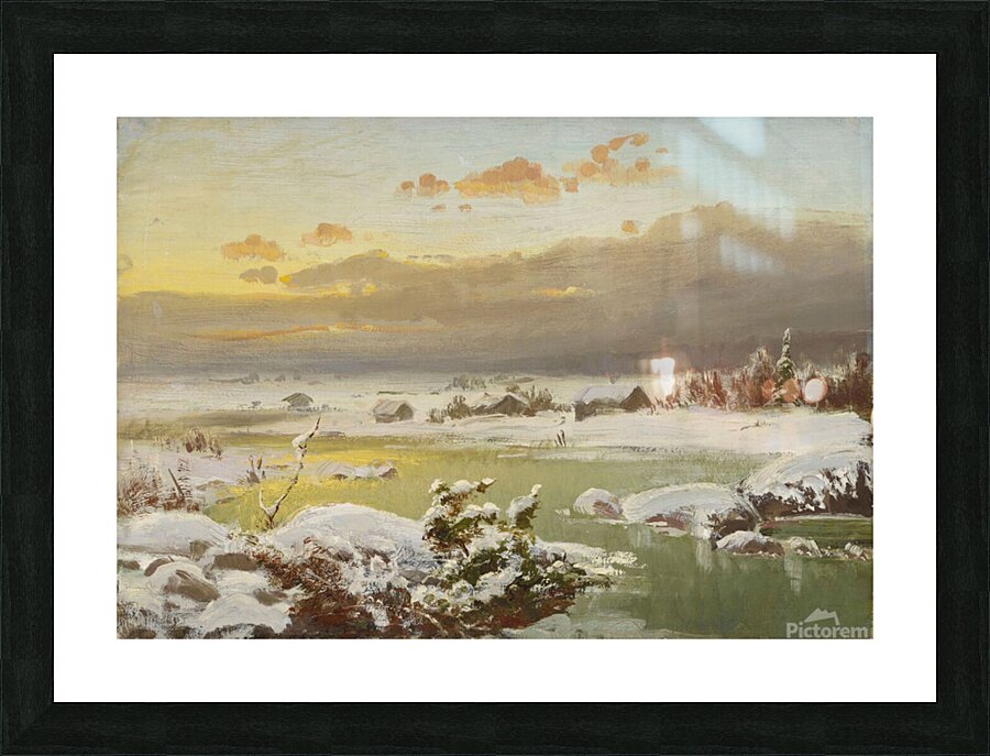 Winter Landscape 1878 Picture Frame print