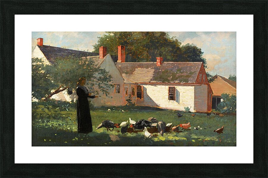 Farmyard Scene Picture Frame print