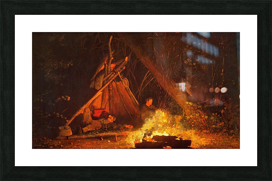 campfire Picture Frame print