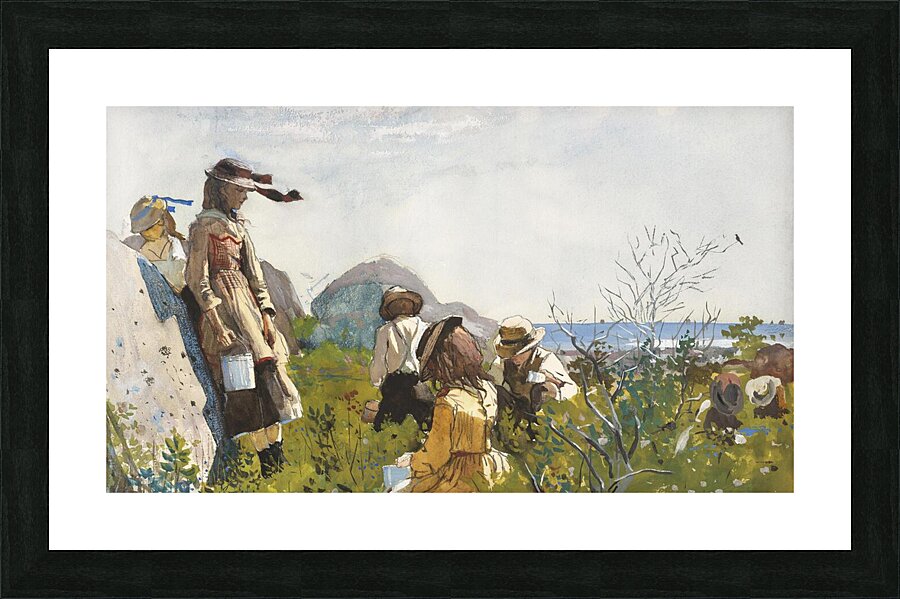 The berry pickers Picture Frame print