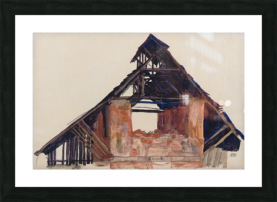Old Gable 1913 Picture Frame print