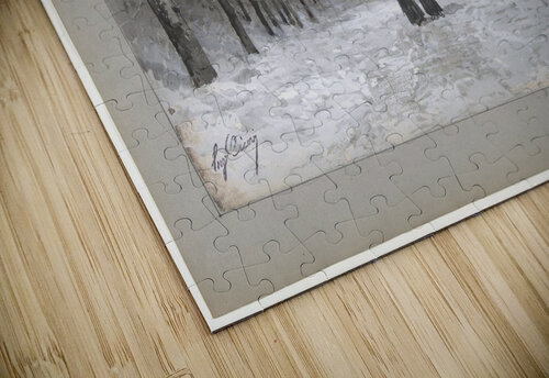 Winter Scene with Two Men FREDO2025 puzzle