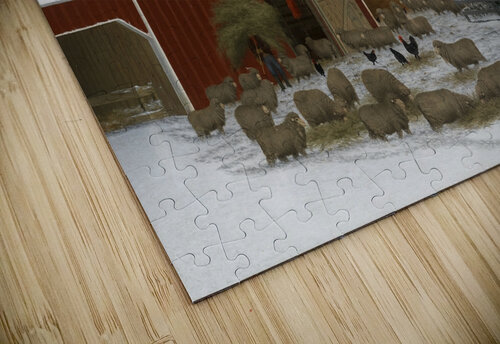 Horatio Shaw Winter Barnyard FREDO2025 puzzle