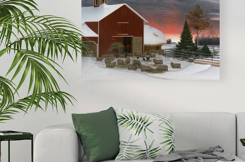 Horatio Shaw Winter Barnyard by FREDO2025