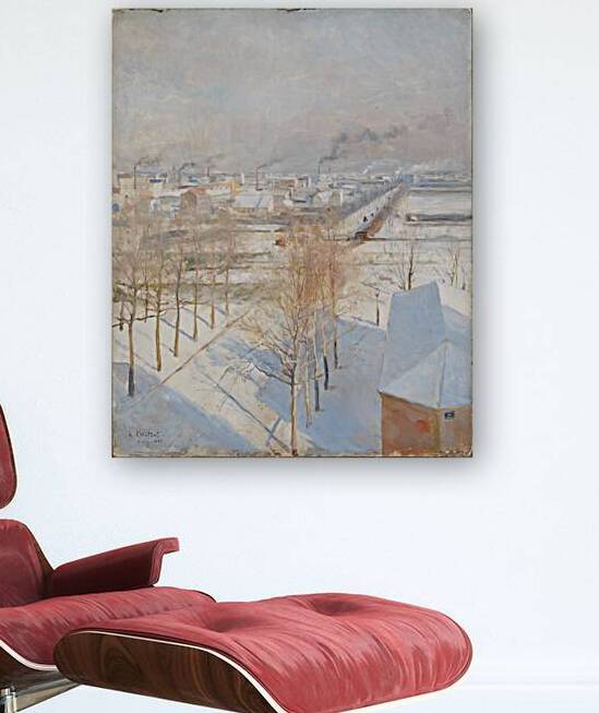 Paris in snow 1887  by FREDO2025