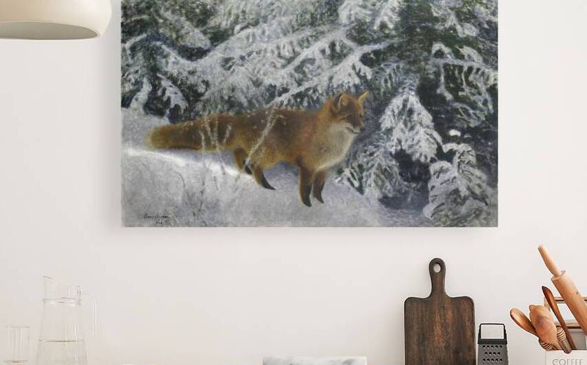 Fox in Winter 1904 by FREDO2025