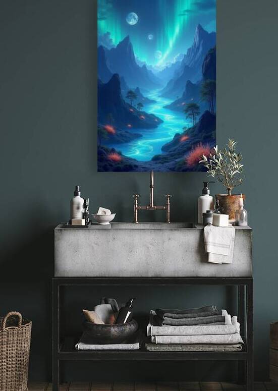 Celestial Glow: The Valley of Twin Moons by FREDO2025
