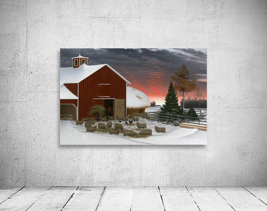 Horatio Shaw Winter Barnyard Wall Preview