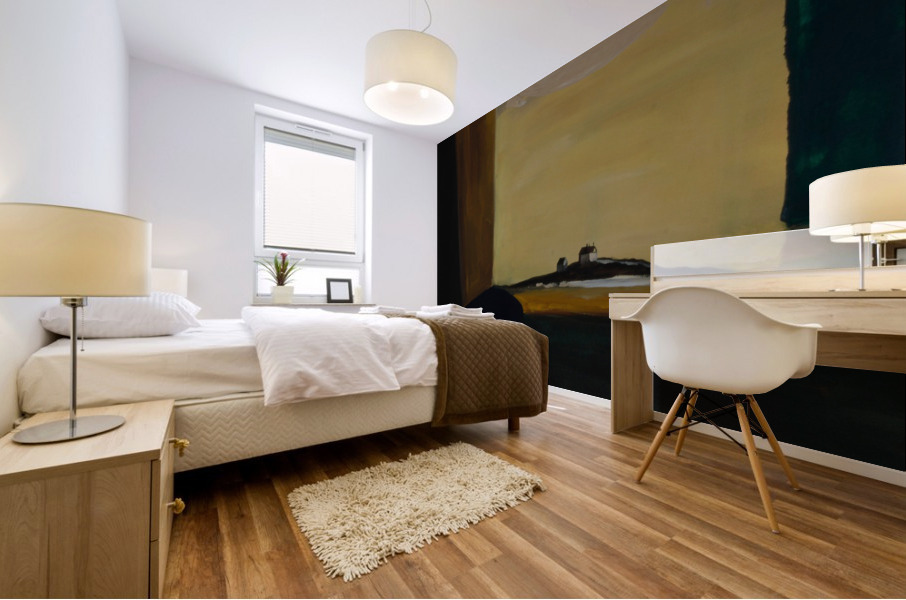 Golden ligth Mural print