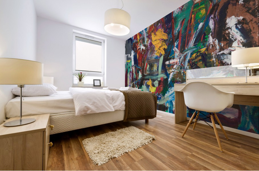 Danza y Viento Mural print