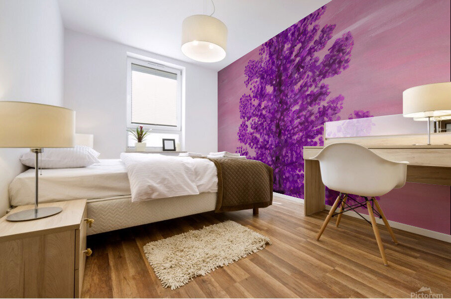 Purple Winds Mural print