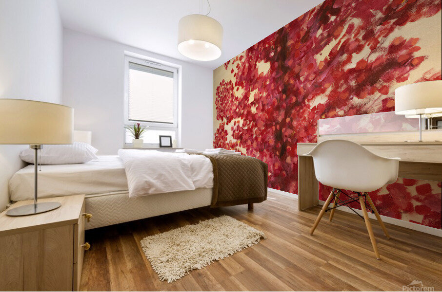 Red Forest Mural print