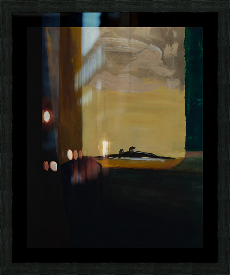 Golden ligth Picture Frame print