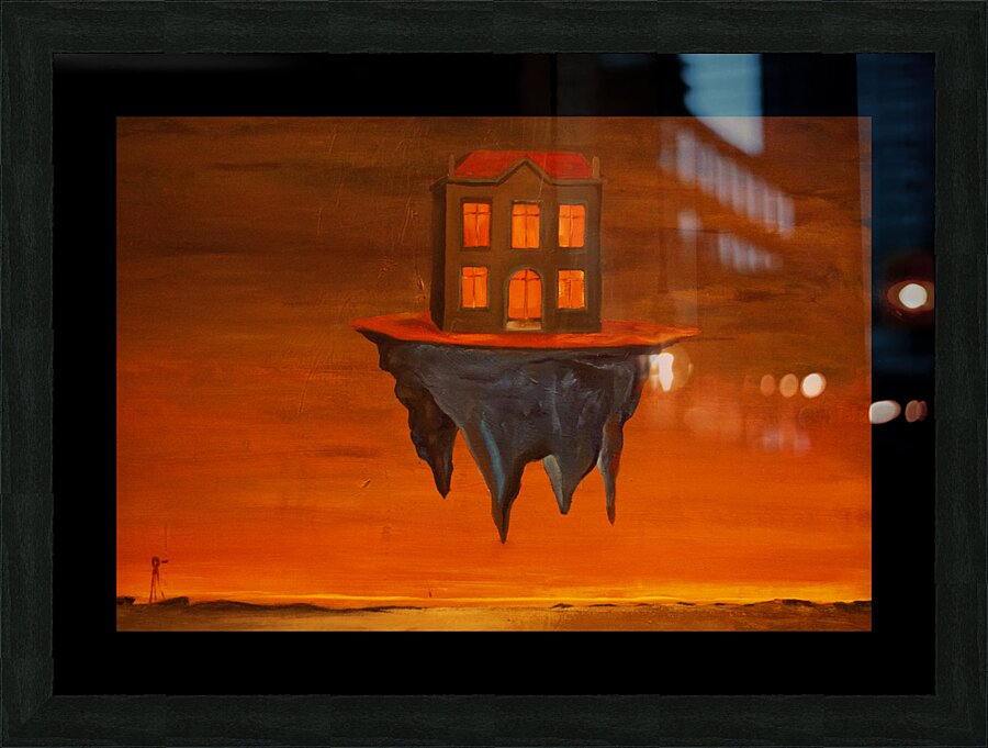 Floating kingdom Picture Frame print