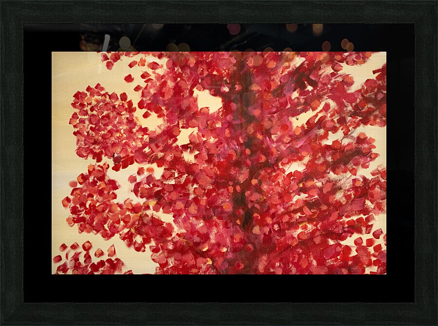 Red Forest Picture Frame print