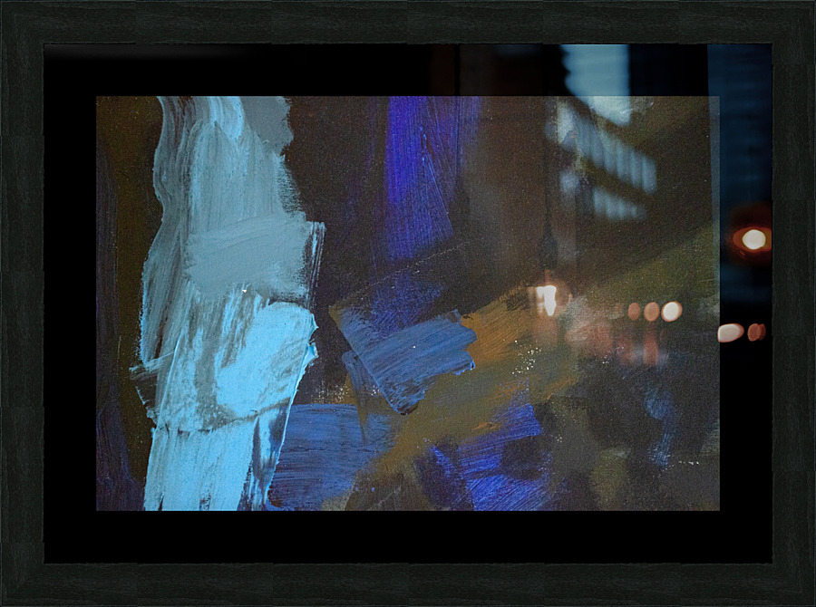 Blue moon´s Picture Frame print