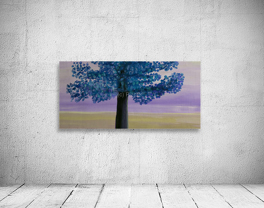 Blue Sunset Wall Preview