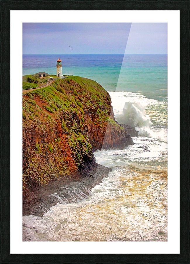 Kauai Lighthouse Picture Frame print