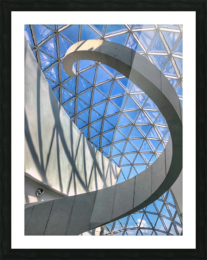 Spiral and Triangles Picture Frame print