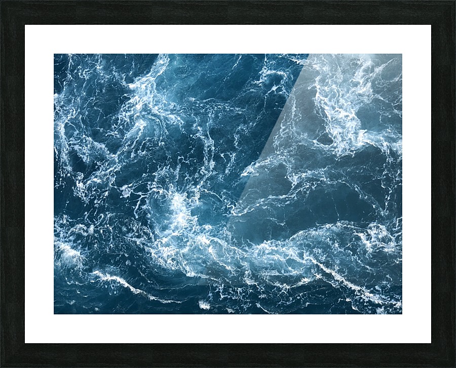 Water patterns Picture Frame print