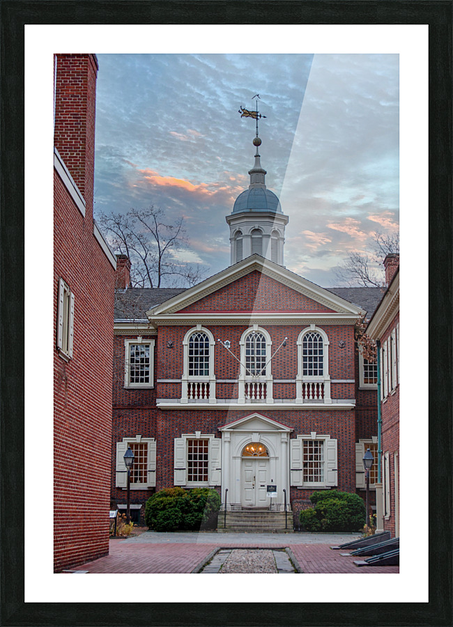 Independence Hall Picture Frame print