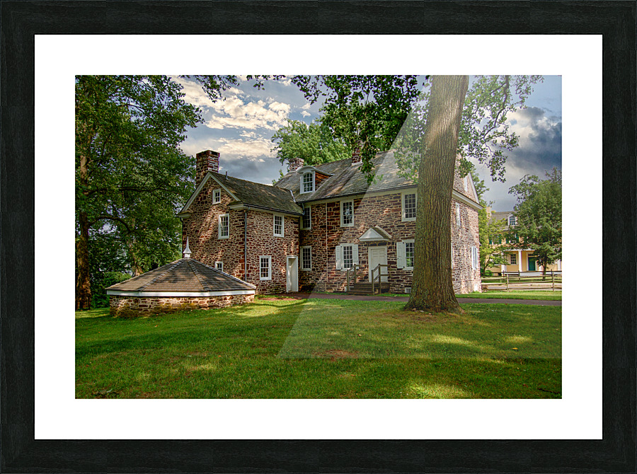 Colonial House Picture Frame print