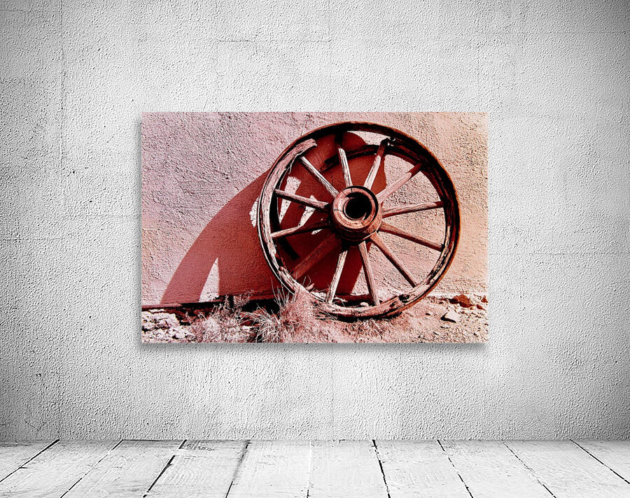 Old Wagon Wheel Wall Preview