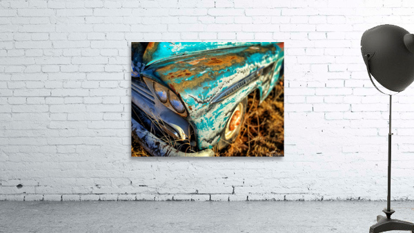 Old Chevy Apache truck front bumper view Wall Preview