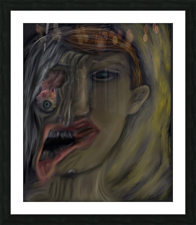 self destruction Picture Frame print