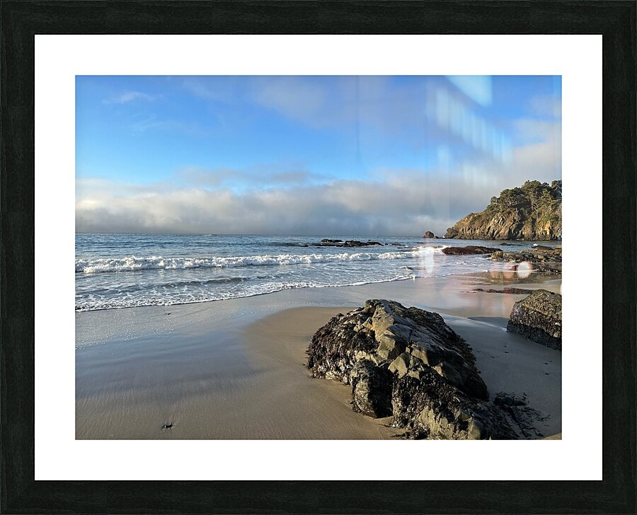 rocky beach  Picture Frame print