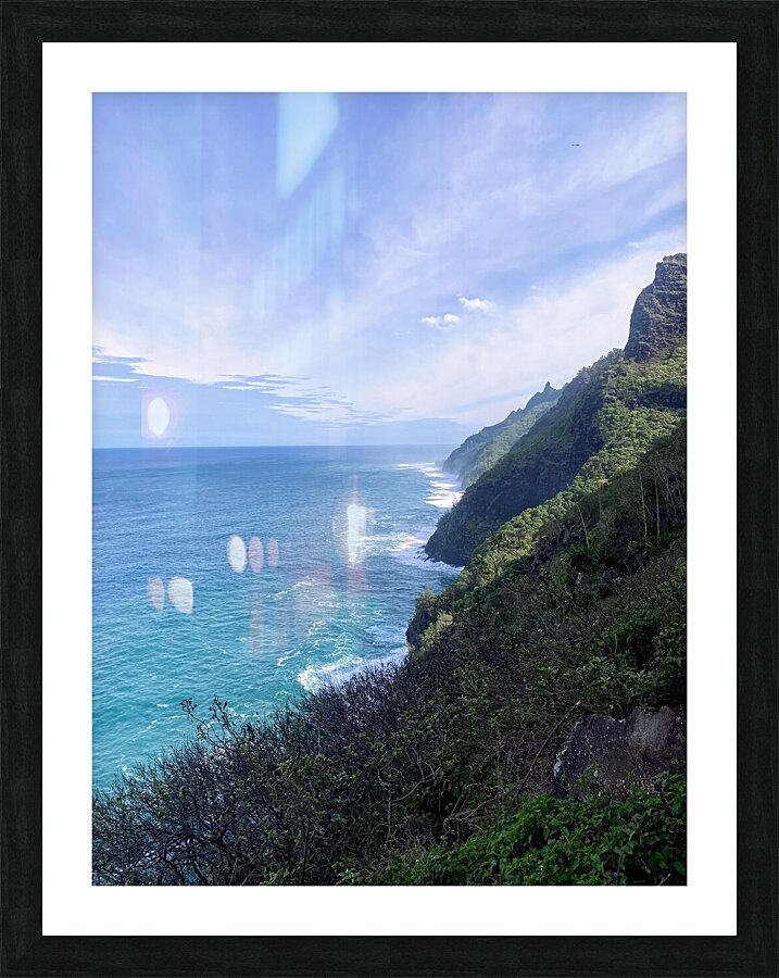 ocean cliff  Picture Frame print