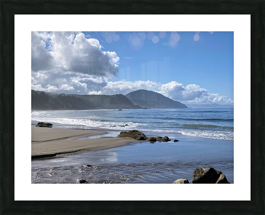 peaceful beach  Picture Frame print