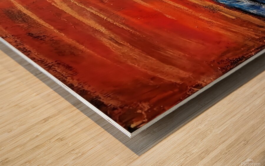 Heavy water  Wood print
