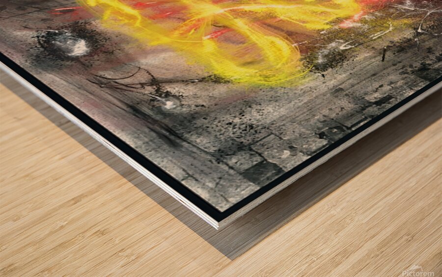 trapped Wood print