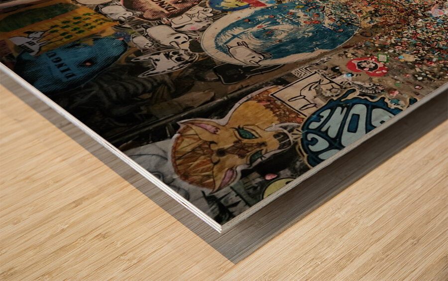 Seattle grunge  Wood print