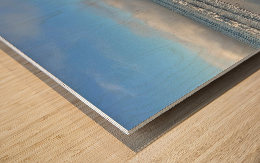 rocky beach  Wood print