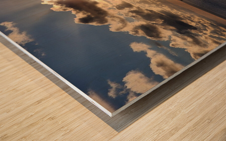 Fort Lauderdale sunset Wood print