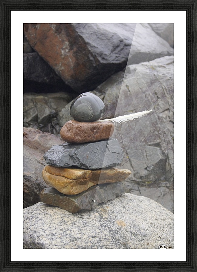 Cairn Picture Frame print