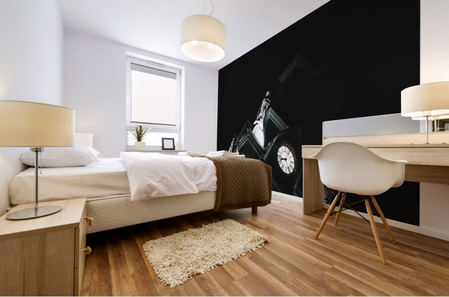 Time illuminated  Mural print