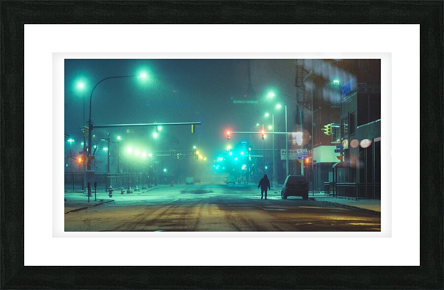 Silent City Picture Frame print