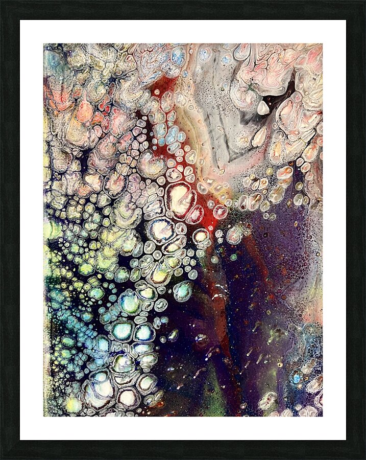 Acrylic pour Picture Frame print