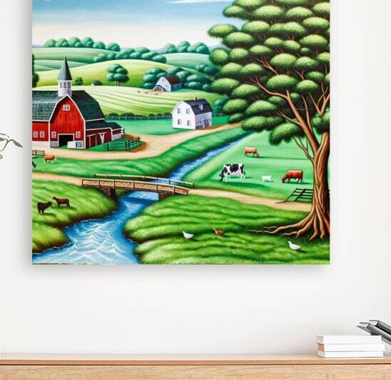 Mix mediate landscape farm by Tyler Porpora